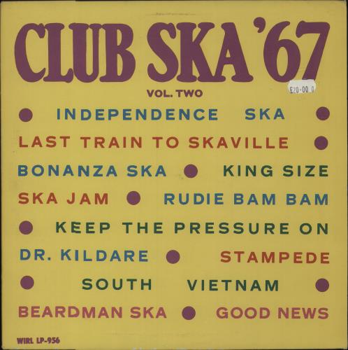 Various-Reggae & Ska Club Ska '67 Vol. Two UK vinyl LP album (LP